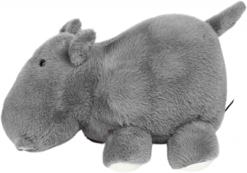 Мягкая игрушка HW Plush Paws Бегемот 33 см темно-серый HF11394 13'
