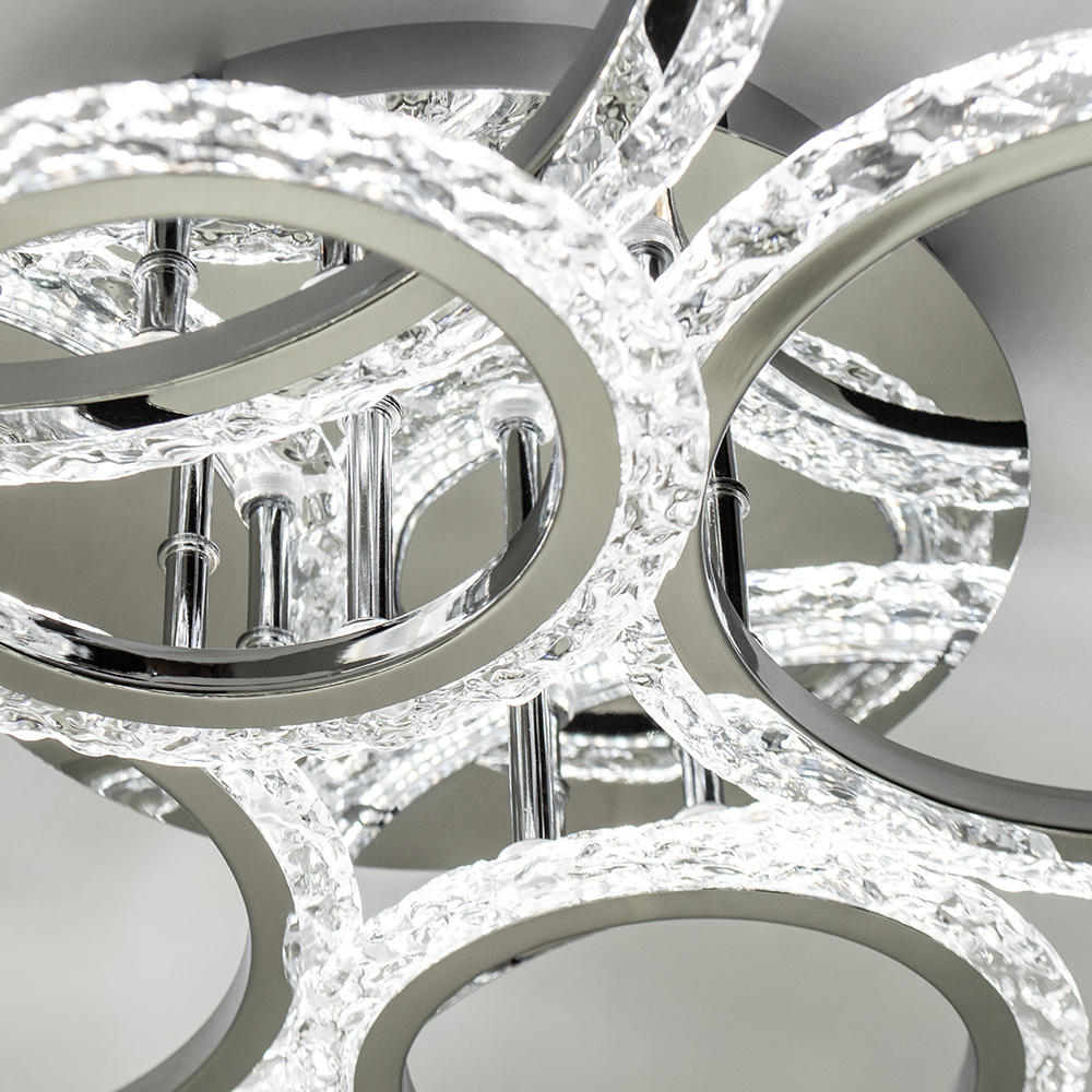 Люстра светодиодная Luminaria Europa 6x100 Вт LED-модуль хром EUROPA 100W 6R CHROME/ICE