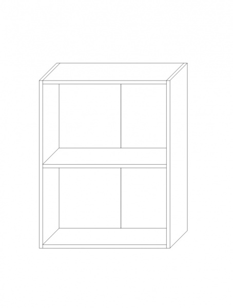 Стеллаж SOKME 600/768 2Д Джек дуб сонома 