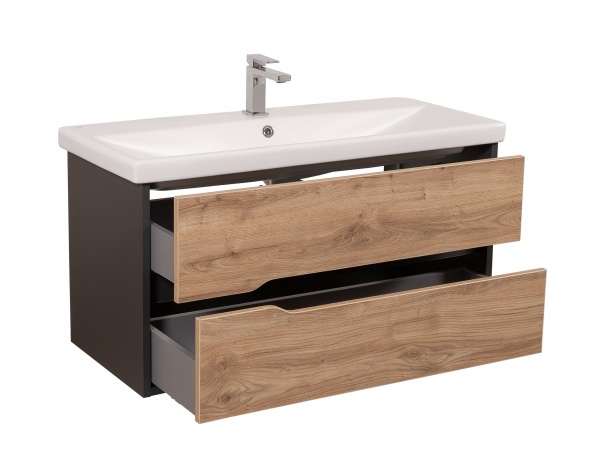 Тумба подвесная Aqua Rodos Сидней с умывальником Elite 100 см