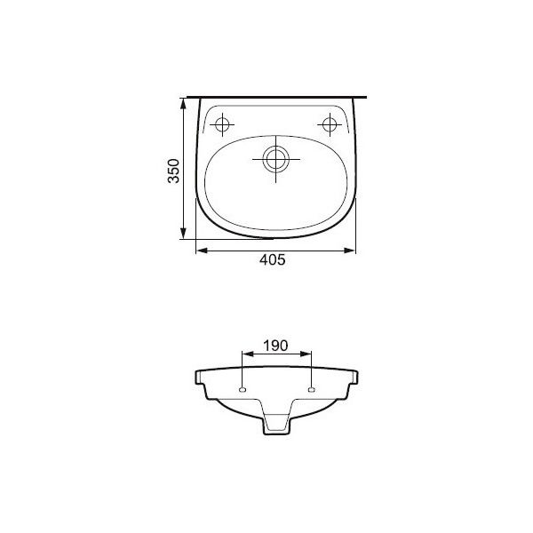 Умывальник Cersanit Eko 40 00212