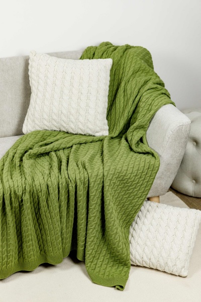 Плед Sweet home 130x170 см зеленый