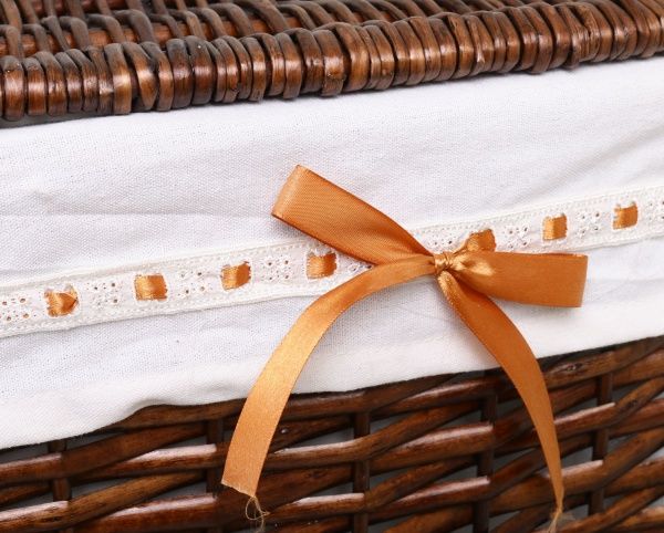 Кошик плетений з текстилем Tony Bridge Basket 44x34x56 см HQ13-10AB-1 