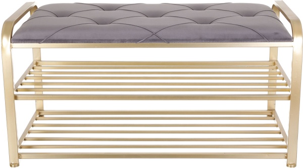 Банкетка Calzado 90х40х45 см темно-сірий 