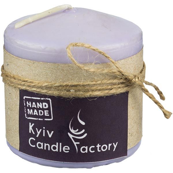 Свічка Candle Factory EcoLife фіолетова пастельна 60 мм