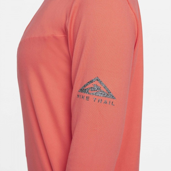 Футболка Nike W NK ELEMENT TRAIL MIDLAYER DC5217-858 р.M кораловий