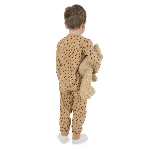 Пижама детская для мальчиков Funtime р.92 бежевый с рисунком 