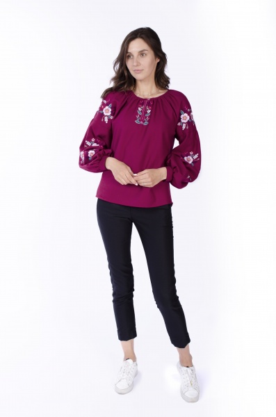 Вишиванка Едельвіка р. S бордовий 490-21/00