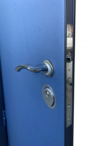 Дверь входная Министерство дверей КУ-Бергамо антрацит 2050x960 мм левая