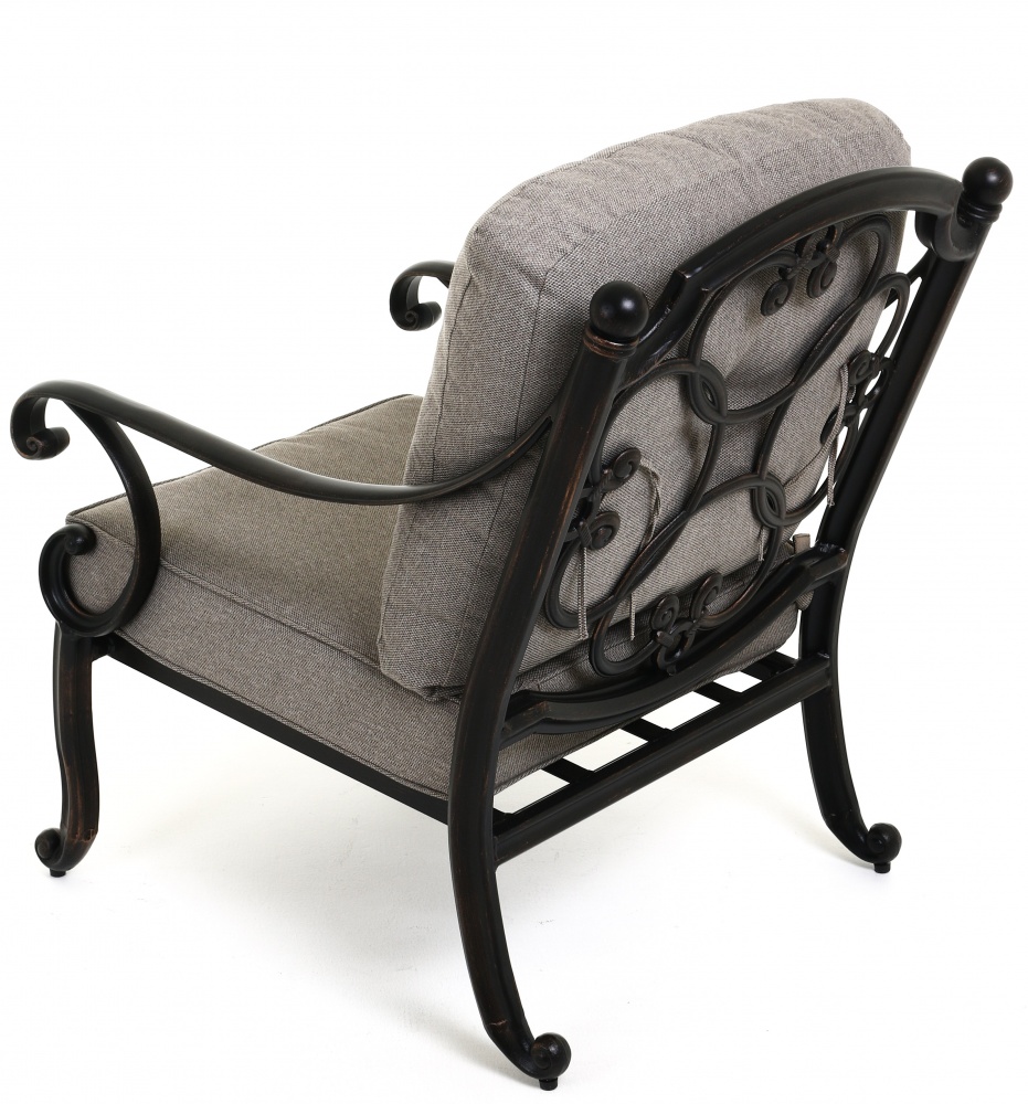 Комплект мебели Bella Vita металлический 1,22 м черный/коричнево-бежевый