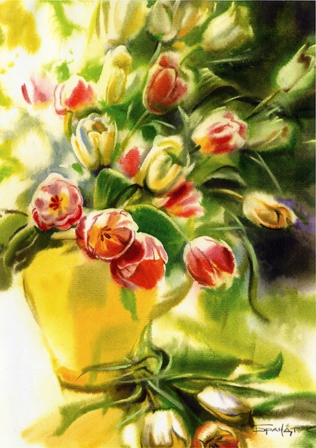 Набор со стразами Тюльпаны Художник Брандт 30x40 см (У) GoToArt — фото 1