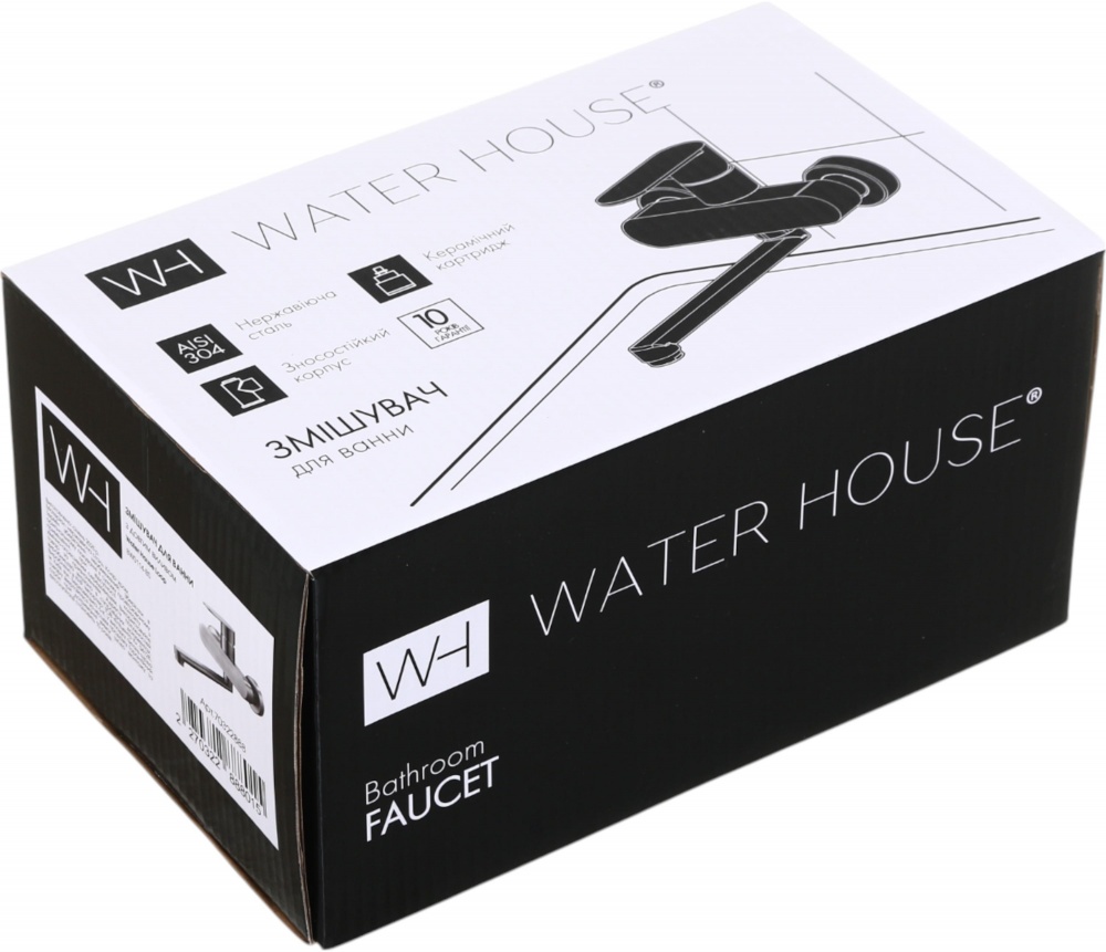 Смеситель для ванны Water House Loop BW0114 сатин