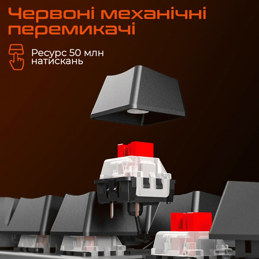 Клавиатура игровая Meetion MK009 RD (MT-MK009RD-A-RUA) black