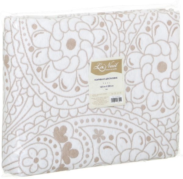 Покрывало Paul 160x220 см La Nuit бежевый 