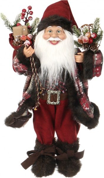 Декоративная фигура Дед Мороз лесной S1805B 45 см 
