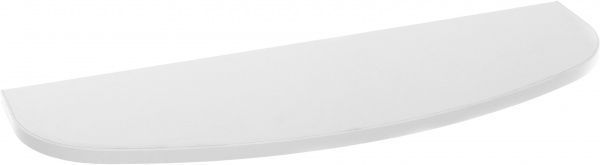 Полка ДСП радиусная 600x200 мм белый 