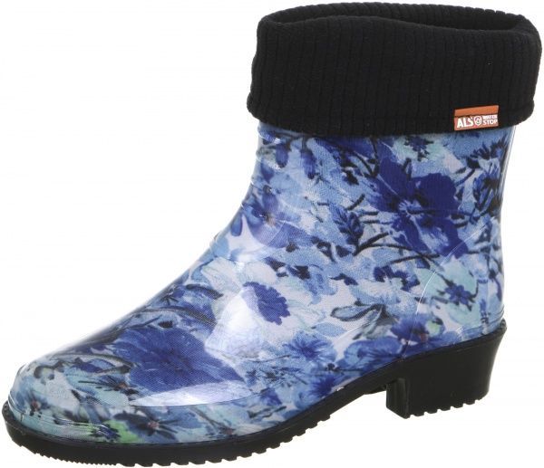 Полусапоги Alisa Line Цветы р.37 синий