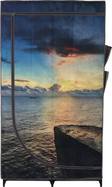 Гардероб текстильный з боковими кишенями SEA 1560х870х460 мм серый 