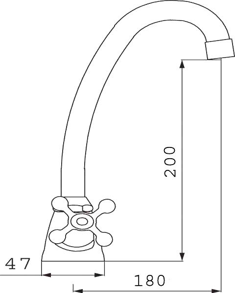 Змішувач для кухні Ferro RETRO XR 4
