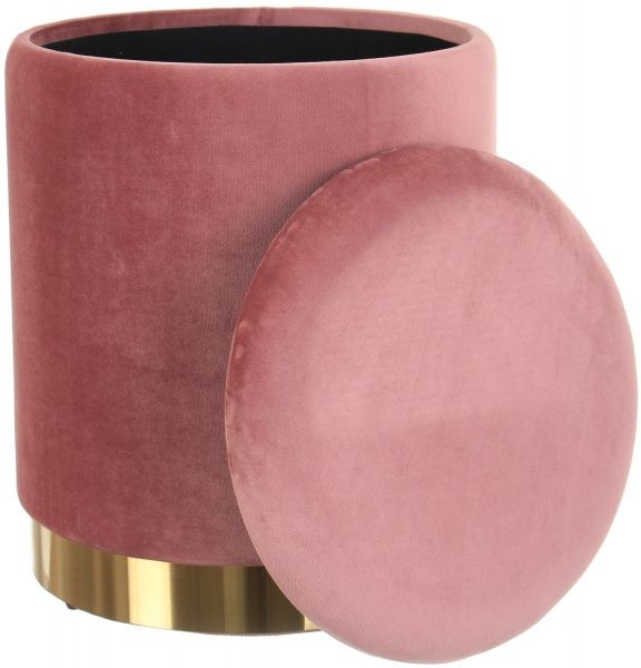 Сундук-пуф Francois 31,5х31,5х38см роуз голд 