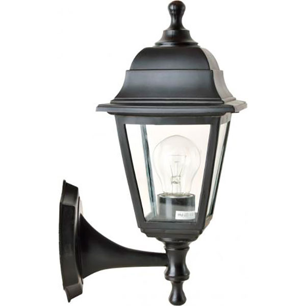 Світильник вуличний настінний Техноелектропласт Кантрі НС04 E27 60 Вт IP44 чорний