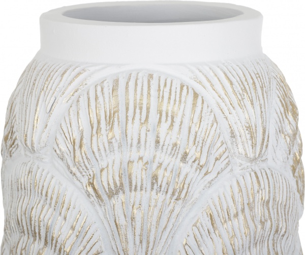 Ваза полирезиновая белая Blondie B 15х15х60 см