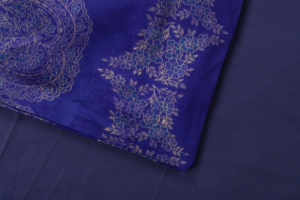 Комплект постільної білизни Brunelleschi B1 2 синій із золотим Granfoulard