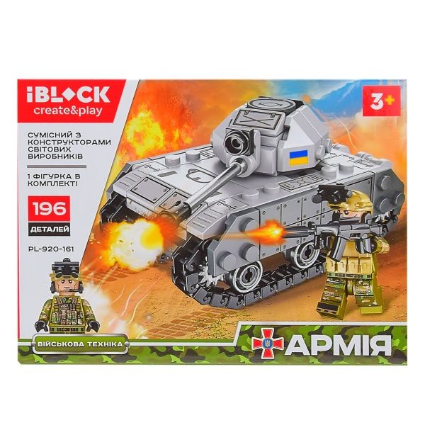 Конструктор Iblock Армия, 8 видов в ассортименте PL-920-161
