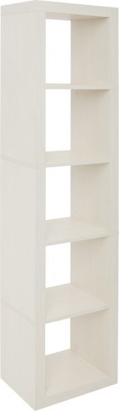 Полка для книг Inteo Кубус МИКС 1x5 (3D HDF) 438x1854x290 мм вудлайн кремовый 