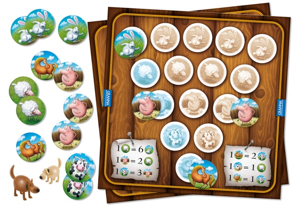 Игра настольная Granna Суперфермер. Барсук & Коза. 3 в 1 84085