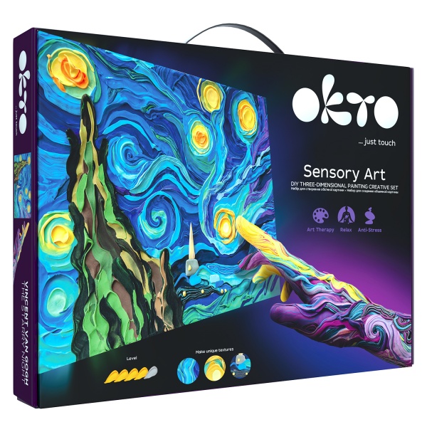 Набір для створення об'ємної картини Зоряна ніч 30х40 см 10005 OKTO 