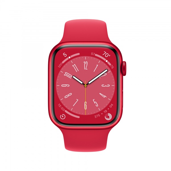 Смарт-часы Apple Watch Series 8 GPS 45mm (PRODUCT)RED Aluminium Case with (PRODUCT)RED Sport Band