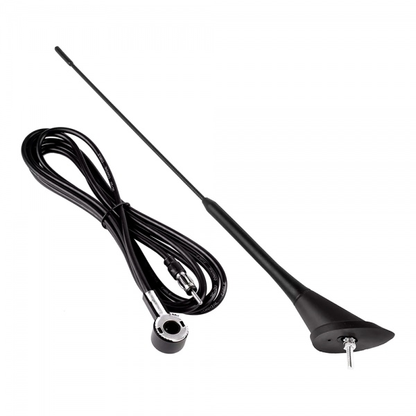 Антенна автомобильная AMiO 40см 5мм адаптер 3м шнур ANT07 (01507)