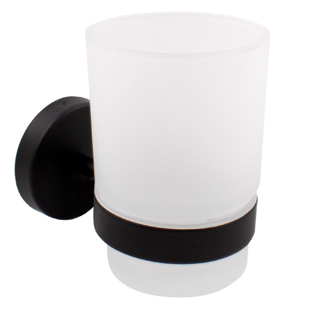 Стакан для зубных щеток Arino City черный матовый 64573