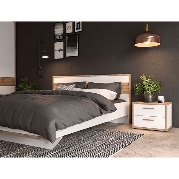 Тумба прикроватная Софро Синди 500 2Ш белый 