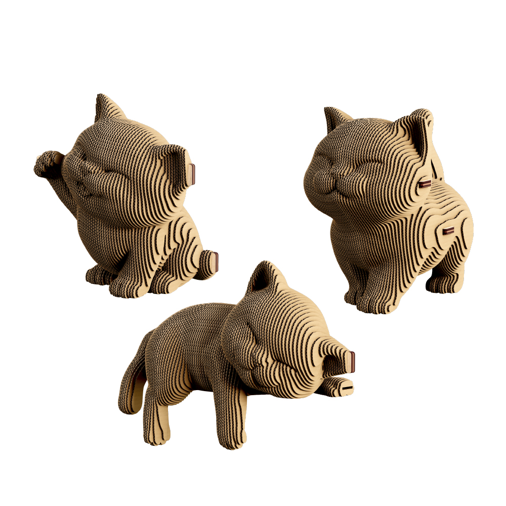 Конструктор картонний Cartonic 3D Puzzle KITTENS TRIO CARTKITTENS