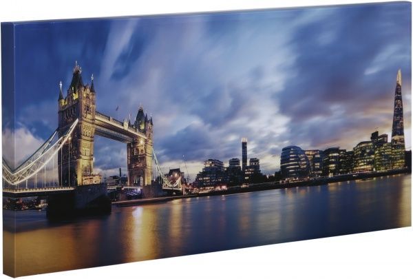 Репродукция Панорама города Лондон 00015 96x48 см 