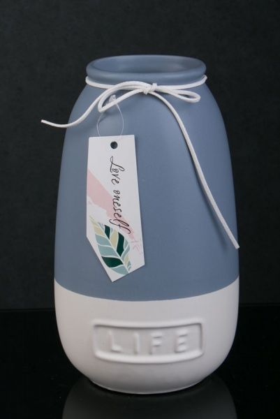 Ваза Life 13х23 см пурпурная