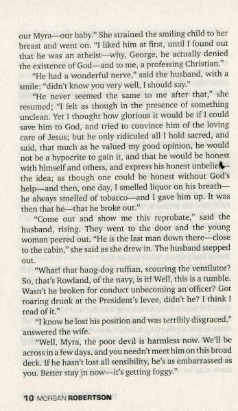 Книга Морган Робертсон «The Wreck of the Titan Or Futility»