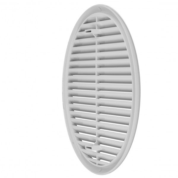 Гратка для вентиляції MiniMax 2103 d220 мм пластик білий 