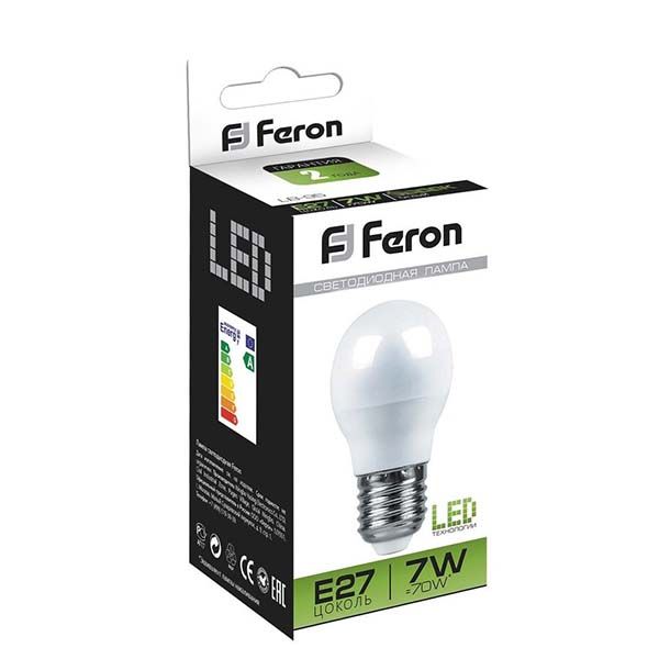 Лампа LED Feron LB-95 G45 7 Вт E27 2700K