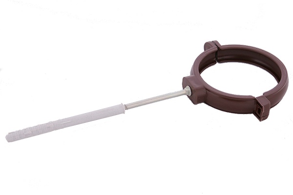 Хомут кріплення труби PROFiL 90 L100 коричневий 
