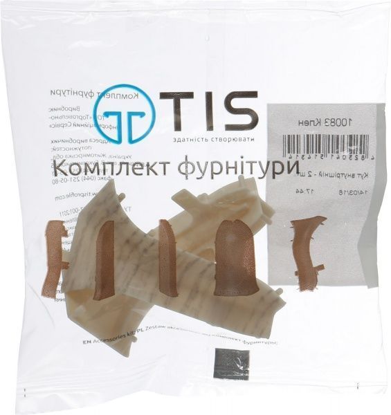 Комплект кутів внутрішніх TIS клен 