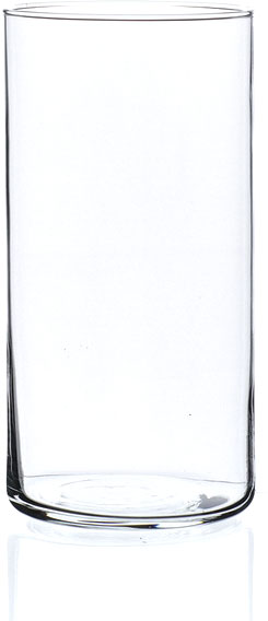 Ваза стеклянная Цилиндр прозрачная H200/D100 20 см 