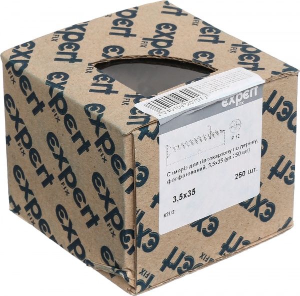 Саморіз по дереву для гіпсокартону 3,5x35 мм 250 шт 4013535-4Ckm Expert Fix