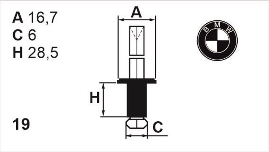 Заклепка универсальная Romix (B13750)