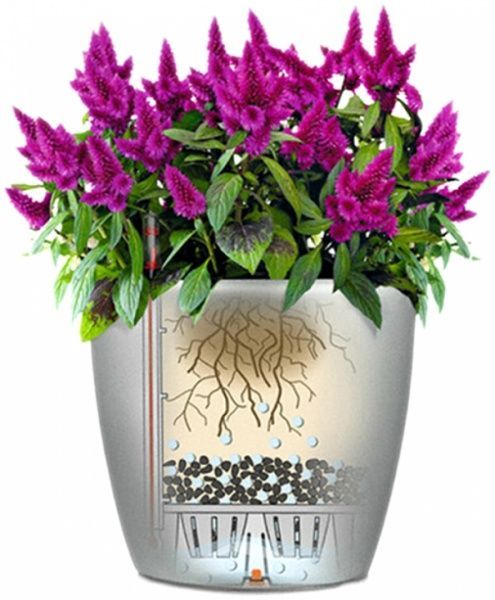 Вазон пластиковий Lechuza Classico Premium LS 28 круглий 19,9л білий (16040) 