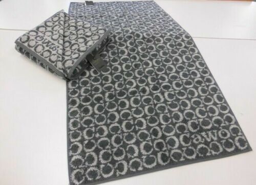 Полотенце махровое Ring 50x100 см темно-серый Cawo 