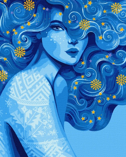 Картина за номерами Холодна краса 40x50 см Ідейка 