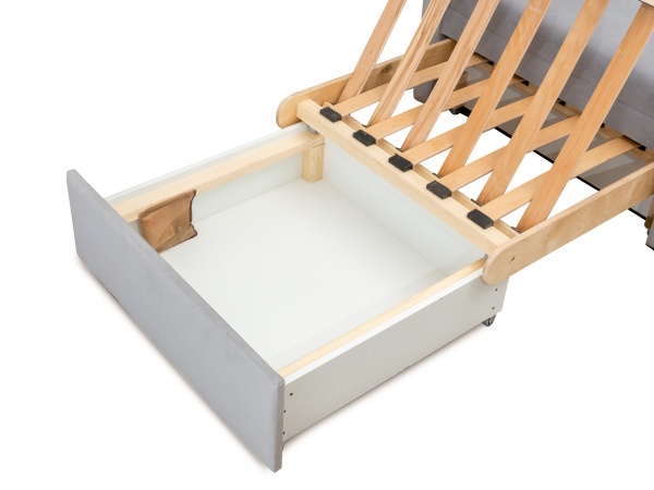 Тахта Маріо велюр сірий 960x820x830 мм